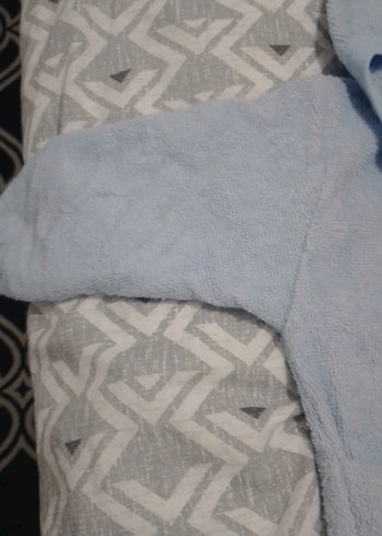 Kapüşonlu Erkek Çocuk Bornozu - Mavi - Görsel 5