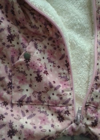 Fermuarlı Pembe Bebek Tulumu - Görsel 6