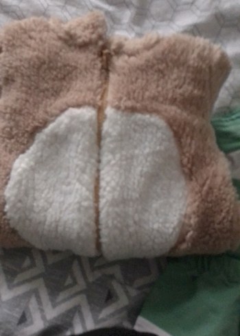 Kahverengi Kürklü Bebek Tulumu - Görsel 6