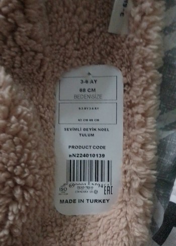 Kahverengi Kürklü Bebek Tulumu - Görsel 5