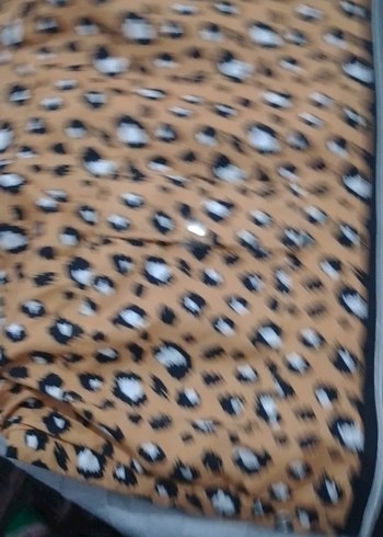 s Beden kahverengi Renk Kapüşonlu Leopar Desenli bayan mont