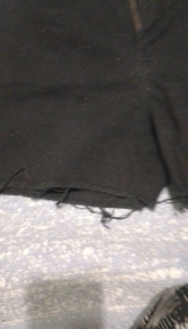 Siyah Rahat Kesim Mini Denim Şort - Görsel 2