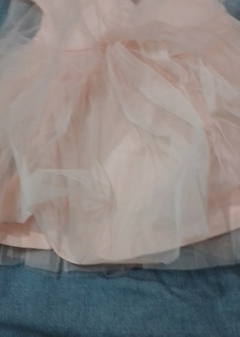 12-18 Ay Beden Kız Çocuk Pembe tütülu elbise sıfır 12/18