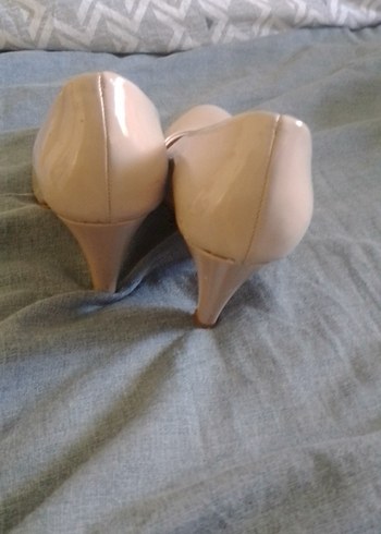37 Beden camel Renk Bej Rugan Kadın Stiletto