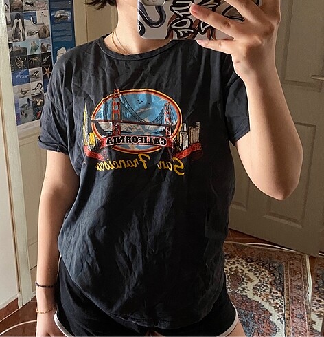 Baskılı oversize t-shirt