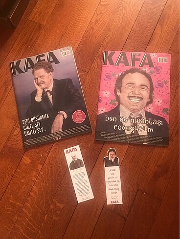 Kafa dergileri ayraçlarla birlikte