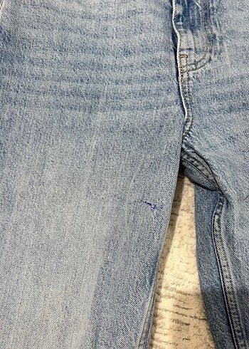 Kadın Gri Mavi Bol Kesim Jean - Görsel 2