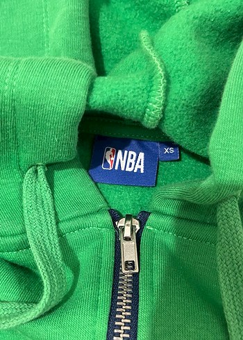 NBA Yeşil Kapüşonlu Fermuarlı Sweatshirt - Görsel 2