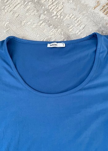 Kadın Mavi Uzun Kollu Crop Top - Görsel 2