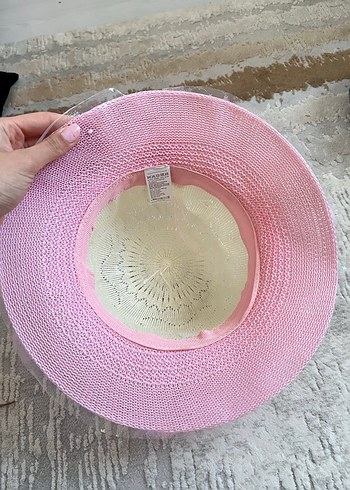 Sıfır Dantel Detaylı Pembe Örgü Çocuk Şapkası - Görsel 2