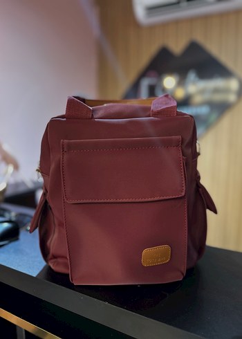 Tote BagBordo Deri Kadın Sırt Çanta