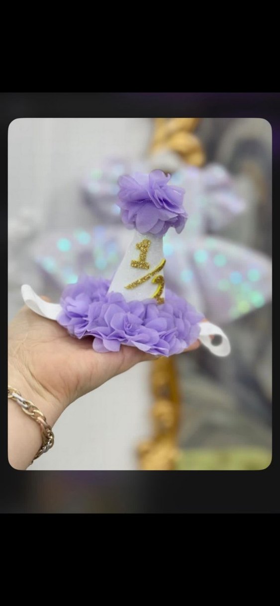 Parlak Mor Kabarık Kollu Kız Elbisesi - Görsel 2