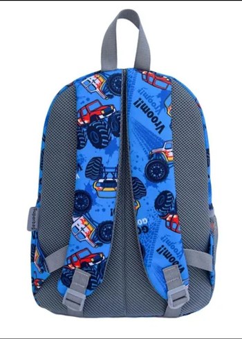 Renkli Mavi Çocuk Okul Çantası Seti - Görsel 4