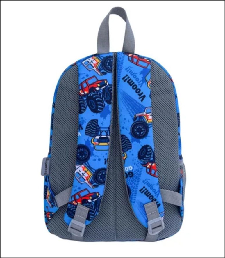 Renkli Mavi Çocuk Okul Çantası Seti - Görsel 4