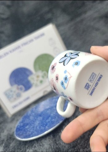 Orselen Renkli Kahve Fincan Takımı2Lİ FİNCAN TAKIMI CİCEKLİ - Görsel 3