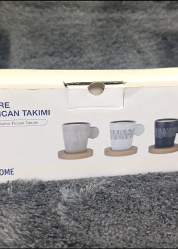 70ML KAHVE FİNCAN TAKIMI 3 KİŞİLİK - Görsel 6
