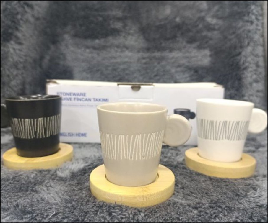 70ML KAHVE FİNCAN TAKIMI 3 KİŞİLİK - Görsel 3