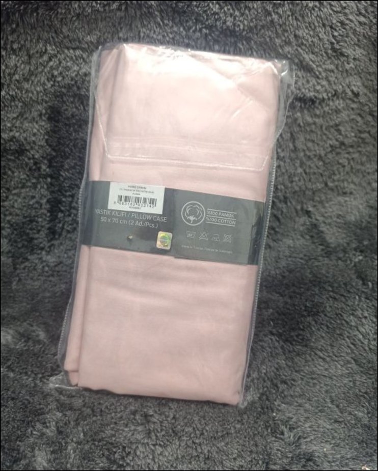 2'Lİ PAMUK SATEN PUDRA YASTIK KILIFI - Görsel 2
