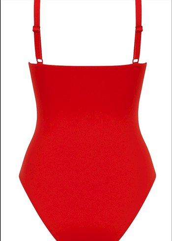 DRAPELİ TOPARLAYICI KIRMIZI MAYO - Görsel 2