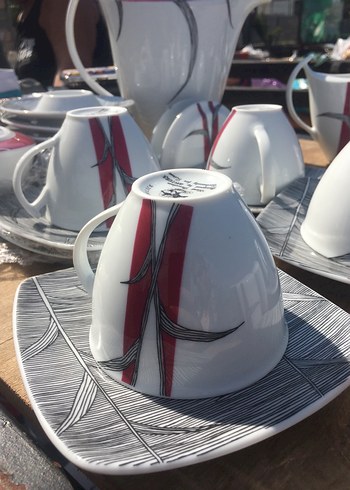  Beden çeşitli Renk Baveria çay takımı