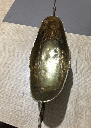 Beden altın Renk Pirinç üzeri gümüş kaplama gondol