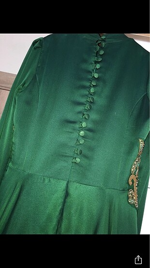 m Beden yeşil Renk Abiye elbise