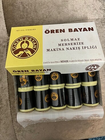  Beden 2 adet Ören bayan koton makina nakış ipi