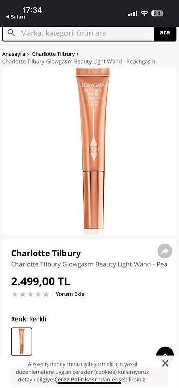  Beden Renk Charlotte tilbury hıgh blush parlatıcı