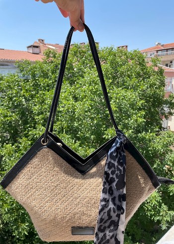 Beden Kahverengi Zebra Desenli Kadın Omuz Çantası