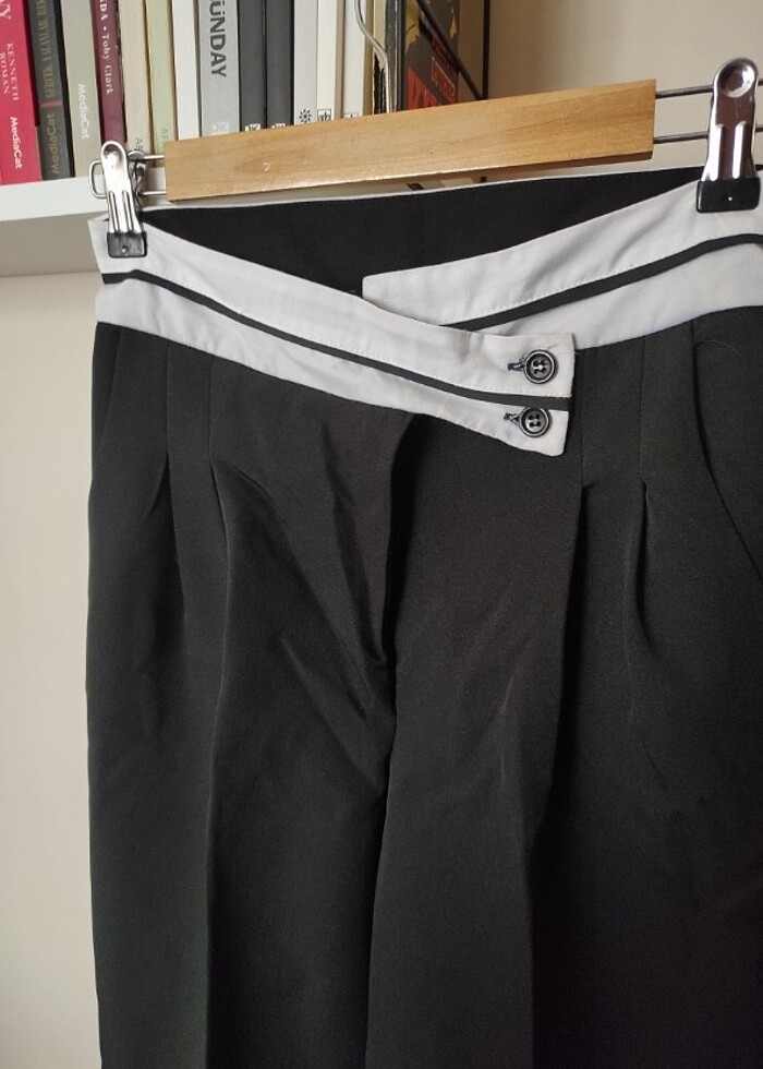 Siyah kumaş pantolon  - Görsel 2