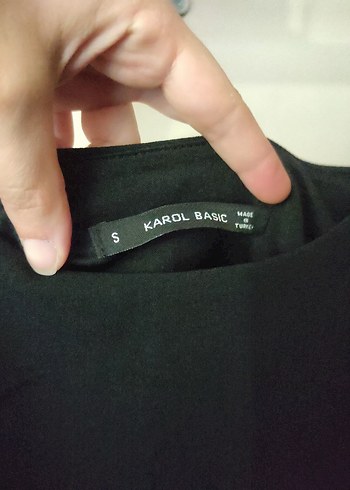 Siyah Sade Kolsuz Midi Elbise - Görsel 4