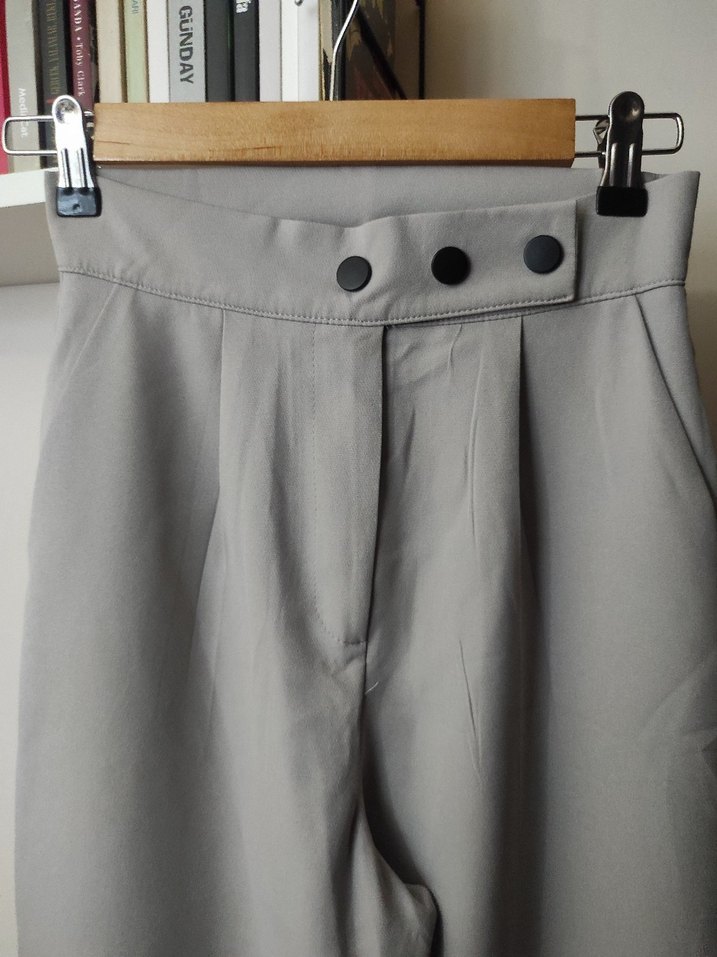 Palazzo kumaş pantolon - Görsel 2