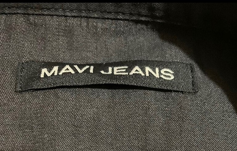 l Beden siyah Renk Mavi Jeans Erkek Siyah Kot Gömlek