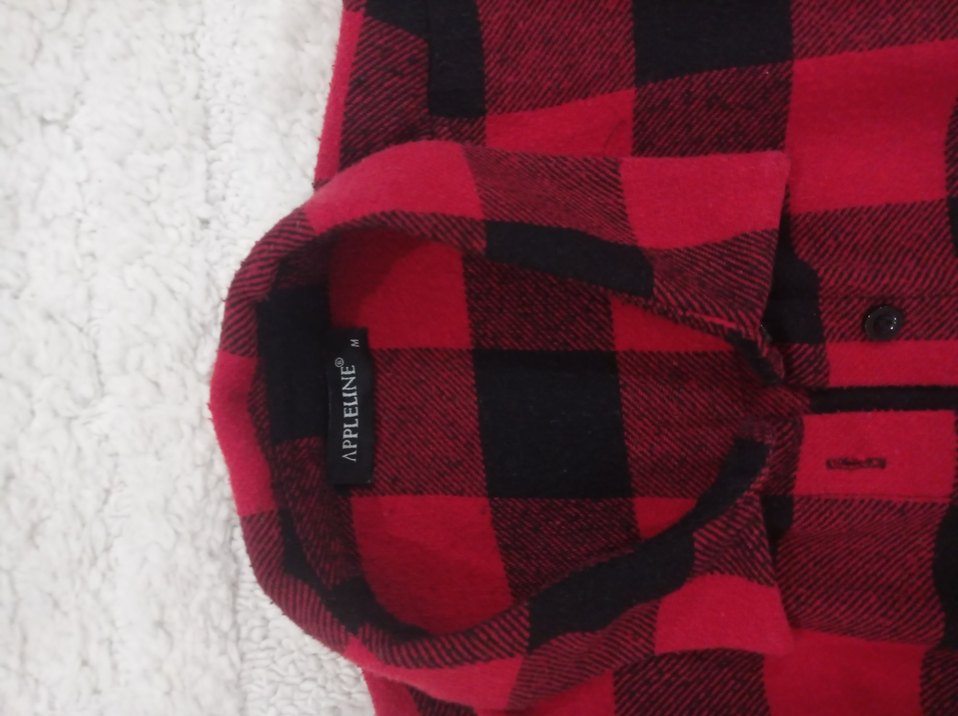 ekoseli Düğmeli Kadın Gömlek elbise - Görsel 2