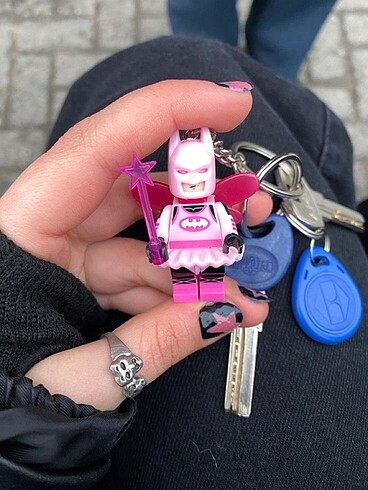  Fairy Lego Batman anahtarlık pembe