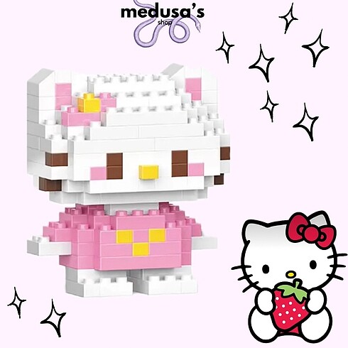  Beden Renk Hello Kitty Lego seti sınırlı stok hediyelik