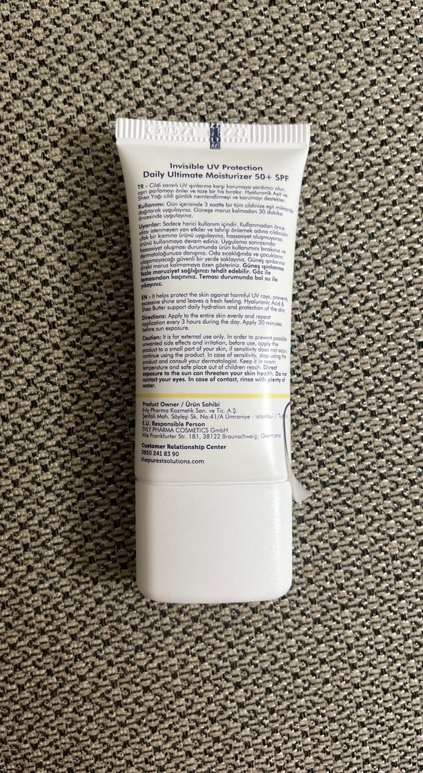 50 SPF Güneş Koruyucu The Purest Solutions - Görsel 2