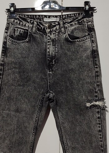 Füme Kadın Denim Kot Pantolon - Görsel 2