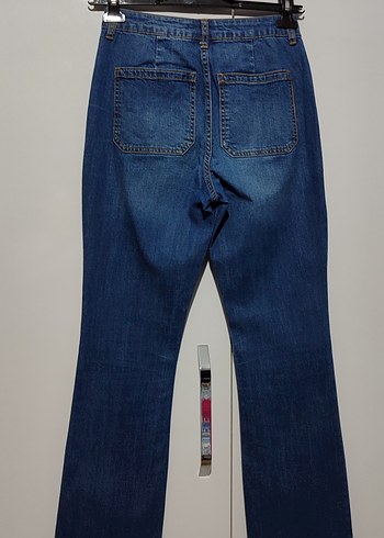 Bol Paça Jeans Kot Pantolon - Görsel 2