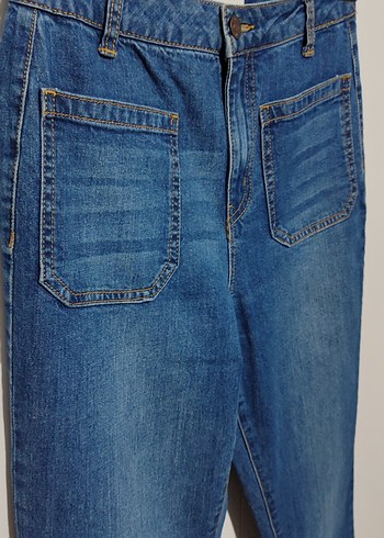 Bol Paça Jeans Kot Pantolon - Görsel 3