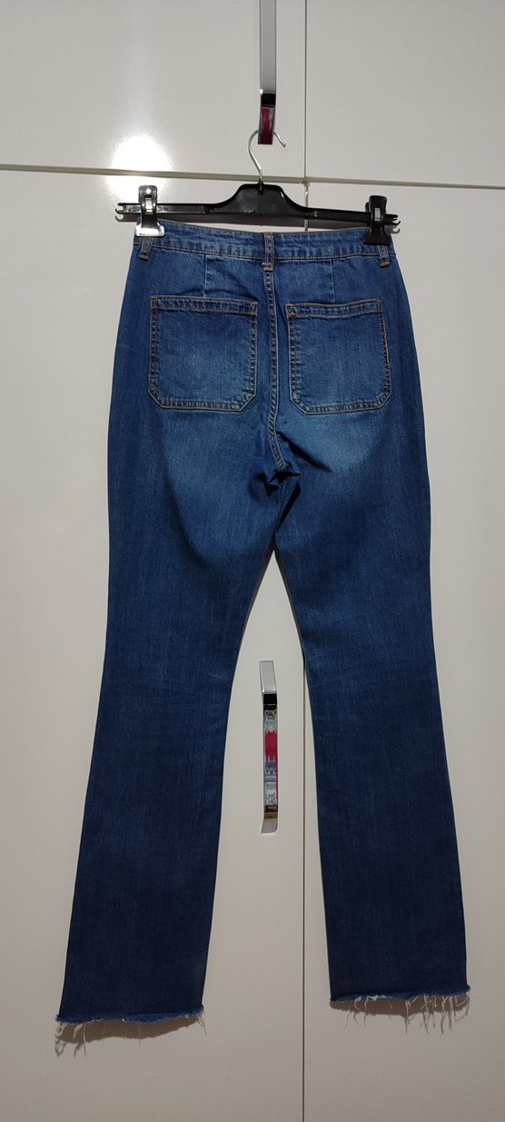 Bol Paça Jeans Kot Pantolon - Görsel 2
