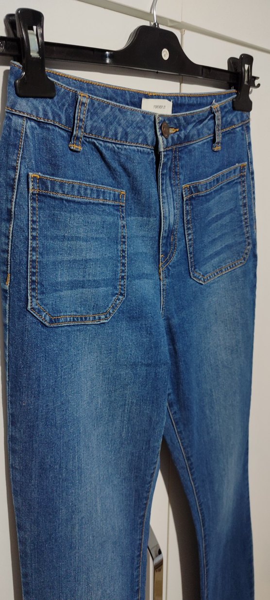 Bol Paça Jeans Kot Pantolon - Görsel 3