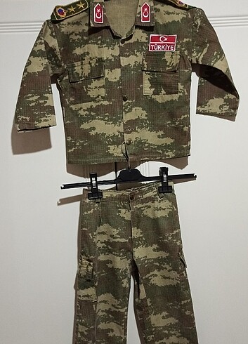 Çocuk Asker Kamuflaj Kıyafeti 