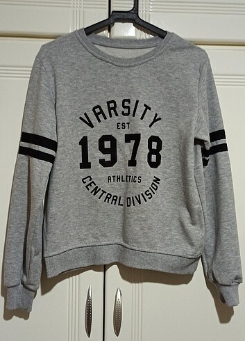 Siyah Gri Sweatshirt 