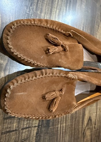 42 Beden Kahverengi Süet Püsküllü Erkek Loafer