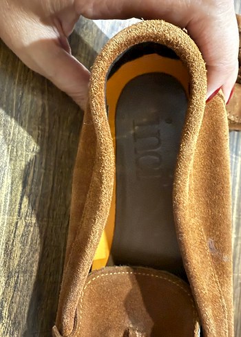 42 Beden kahverengi Renk Kahverengi Süet Püsküllü Erkek Loafer