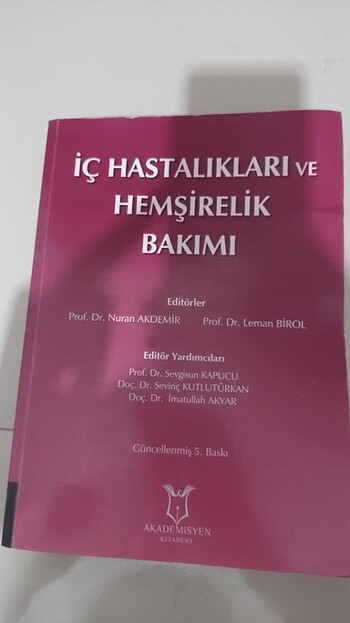 İç hastalıkları ve hemşirelik bakimi 