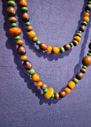 Renkli Boncuklu Uzun Kadın Kolyesi - Görsel 2