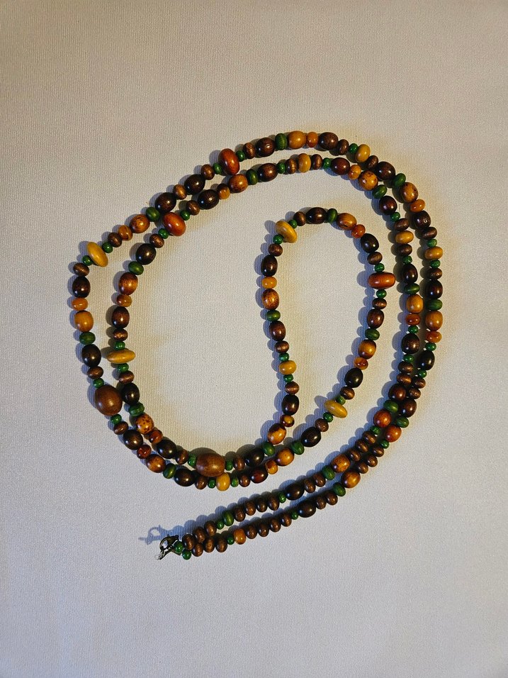 Renkli Boncuklu Uzun Kadın Kolyesi - Görsel 4