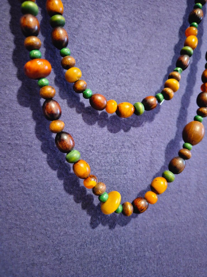 Renkli Boncuklu Uzun Kadın Kolyesi - Görsel 2